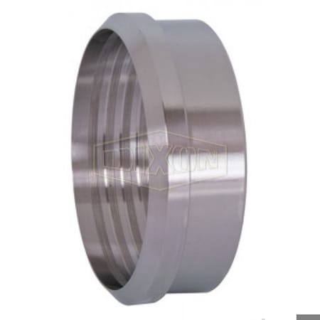 Dixon Recessless Ferrule, 2 in Nominal, Plain Beveled Seat End Style, 304 SS, Domestic 14R-G200